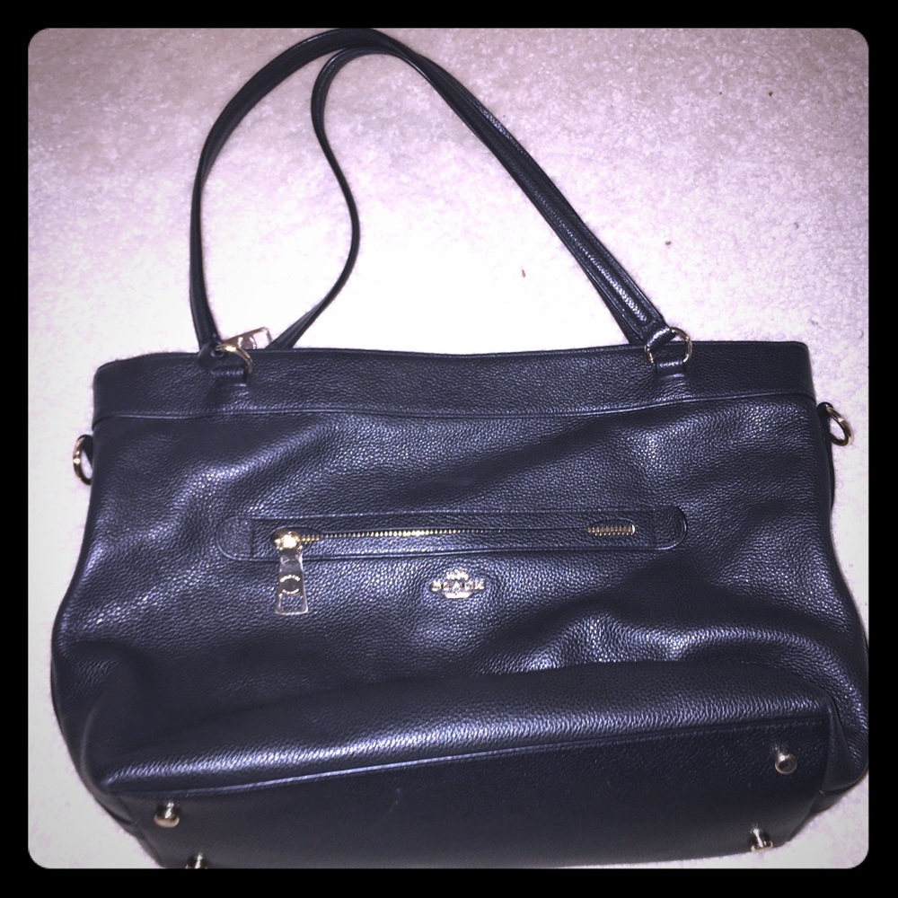 Women’s black coach tote bag